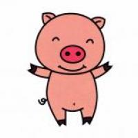 小猪简笔画画法