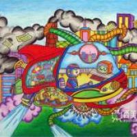 小学生获奖科幻画《智能空气净化器》赏析