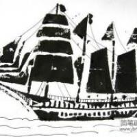 儿童版画 航海