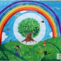 保护环境多种树植树节儿童画作品分享