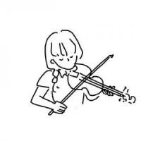 拉小提琴的女孩子太优雅啦！ ​​​​