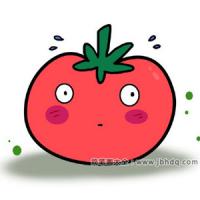 吃惊的西红柿简笔画教程