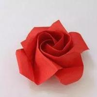 最简单折纸玫瑰步骤图解