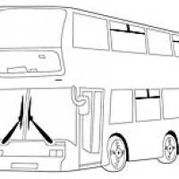 旅游大巴简笔画图片_公共汽车怎么画简笔画