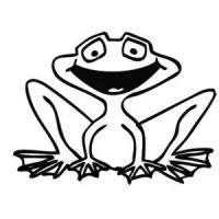 4张卡通青蛙简笔画图片