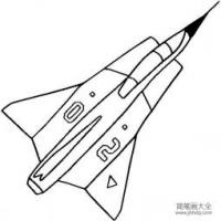飞机简笔画大全 萨博-35战斗机