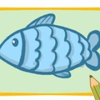 生动形象的小鱼简笔画