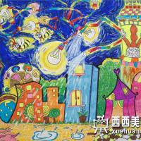 优秀小学生获奖科幻画《今夜人人入眠》赏析