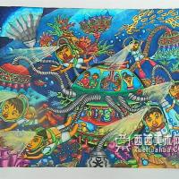 小学生获奖科幻画《高科技海洋万能船》赏析