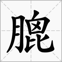 汉字膍的拼音怎么读解释及意思