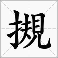 汉字摫的拼音怎么读解释及意思